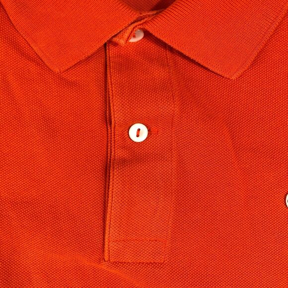 Lacoste Shirt Men L Orange Polo Preppy Classic Fit Preppy Logo Pullover Normcore - Picture 4 of 9